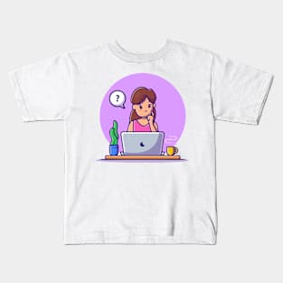 hard work and efficient work Kids T-Shirt